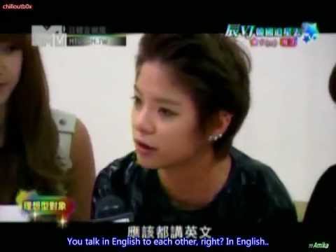 [ENG SUB] 111102 MTV Taiwan JKPop - Amber's Ideal Type (cut)