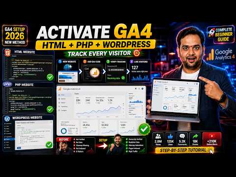  How to Activate Google Analytics for a New Website  HTML PHP  WordPress Tutorial