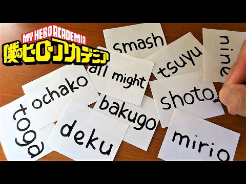 Turn name into My Hero Academia Characters|Speed Drawing Anime!