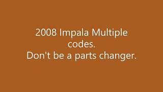 2008 Chevy Impala 3.5L Codes P0030, P0036, P0053, P0054, P0443 Problem Solved (EASY)