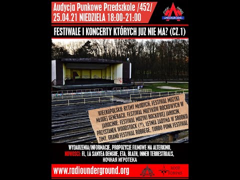 Audycja Punkowe Przedszkole (452) - Festiwale i koncerty których już nie ma (?) - Część 1
