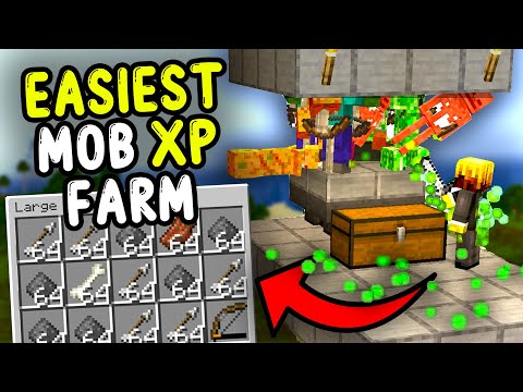 EASIEST MOB XP Farm Minecraft Bedrock & Java 1.21+!