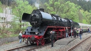 preview picture of video 'Dampfzug-Sonderfahrt Teil 1(mp4)_ Mitfahrt von Rottenbach bis Katzhütte'
