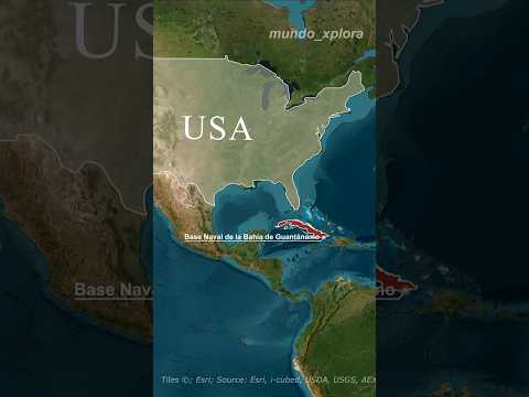 Bahía de Guantánamo #geografía #mapa #cuba