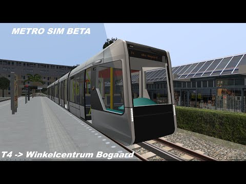 Metro Sim Beta -  Time lapse - Rijndam - T4 - (Garenmarkt - Winkelcentrum Bogaard)