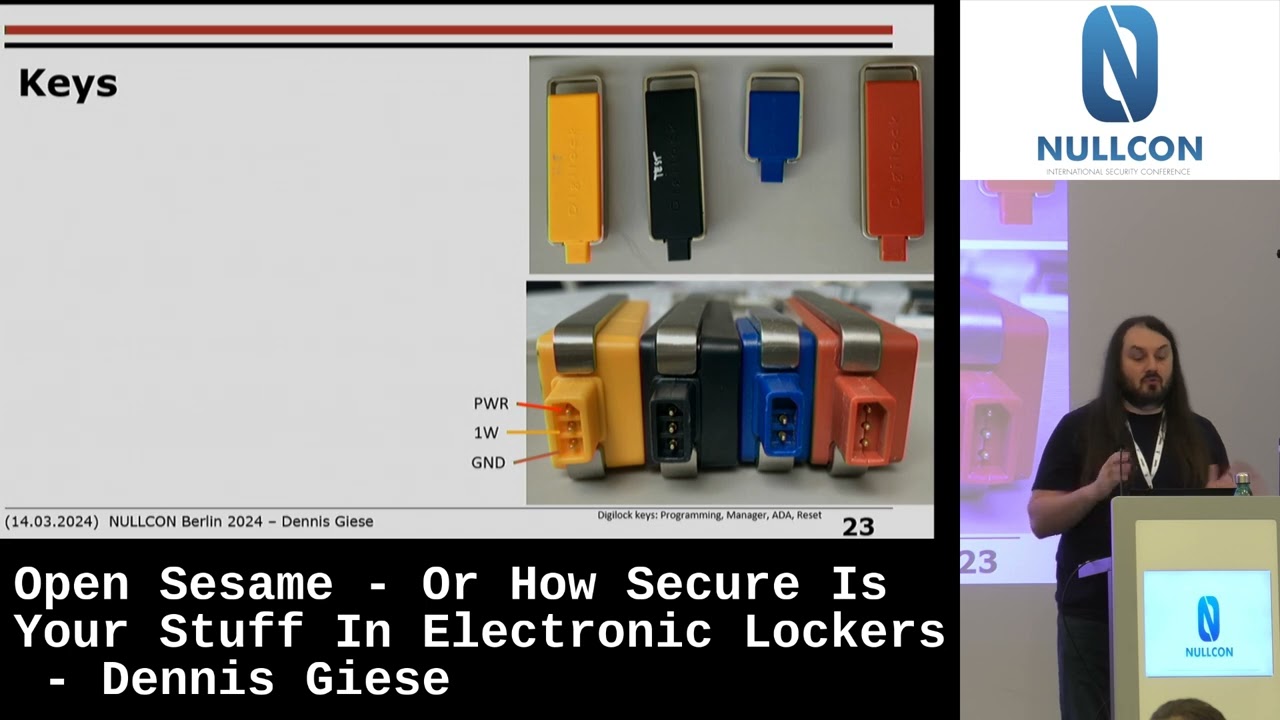 Nullcon Berlin 2024 | Open Sesame - Or How Secure Is Your Stuff In Electronic Lockers - Dennis Giese