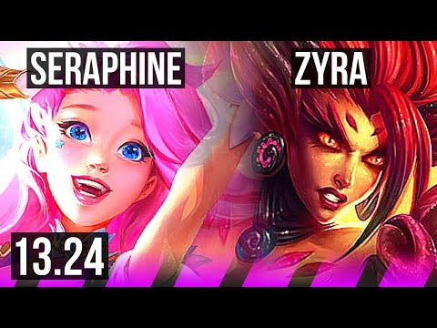 SERAPHINE & Ezreal vs ZYRA & Caitlyn (SUP) | 4/4/30 | NA Master | 13.24