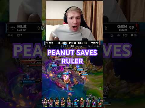PEANUT SAVES RULER | GENG vs HLE #worlds #league #lol #peanut #geng #hle #jankos #iwd #caedrel