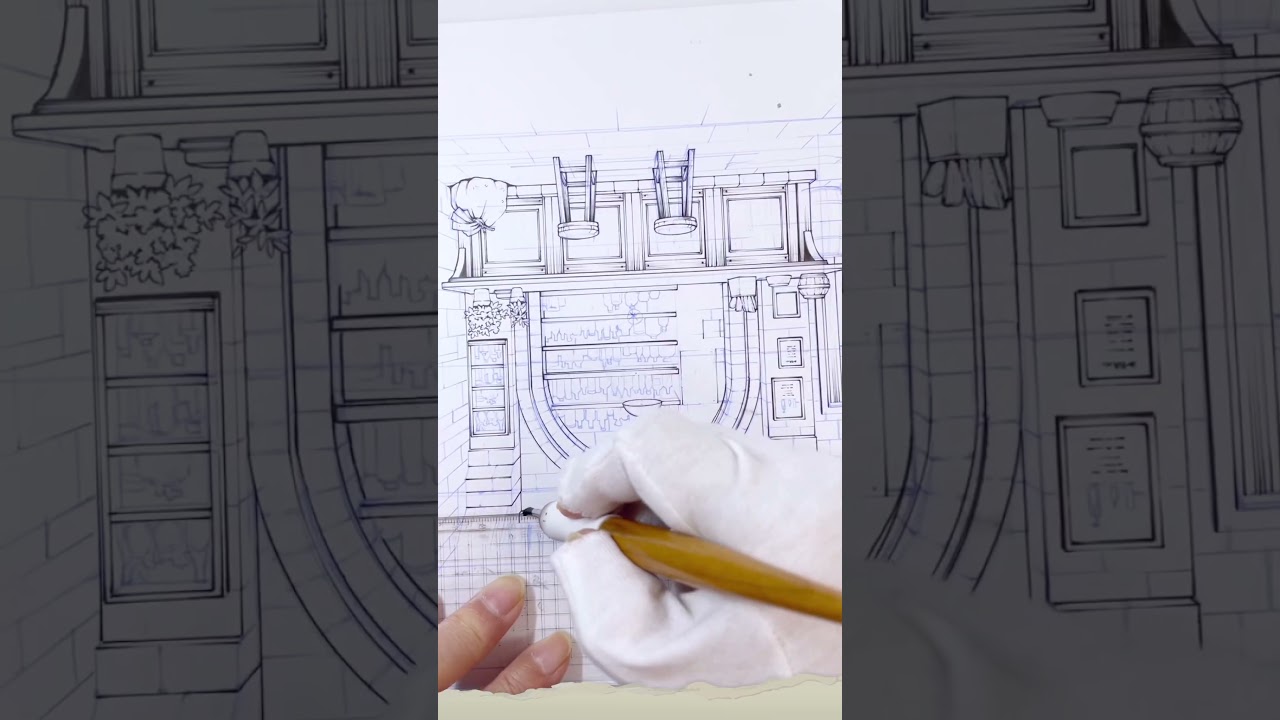 プロアシが描くアナログ背景【japanese manga  background art】p.117#鑑定スキルで成り上がる