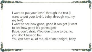 Keith Sweat - Put Your Lovin&#39; Through the Test Lyrics