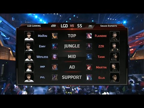 LGD vs SS Game 1 Highlights - LGD Gaming vs Snake Esports - LPL Week 1 - SPRING 2016