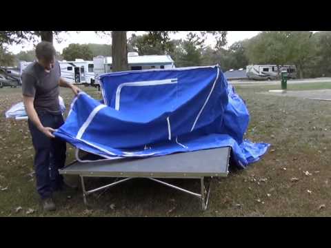 Time Out Deluxe Motorcycle Camper Setup