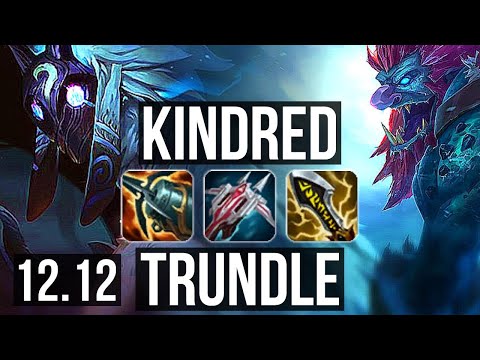 KINDRED vs TRUNDLE (JNG) | 7/0/9, Rank 6 Kindred, Godlike | EUW Challenger | 12.12