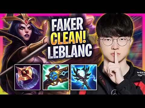 FAKER IS SUPER CLEAN WITH LEBLANC! - T1 Faker Plays Leblanc MID vs Yone! | Season 2024
