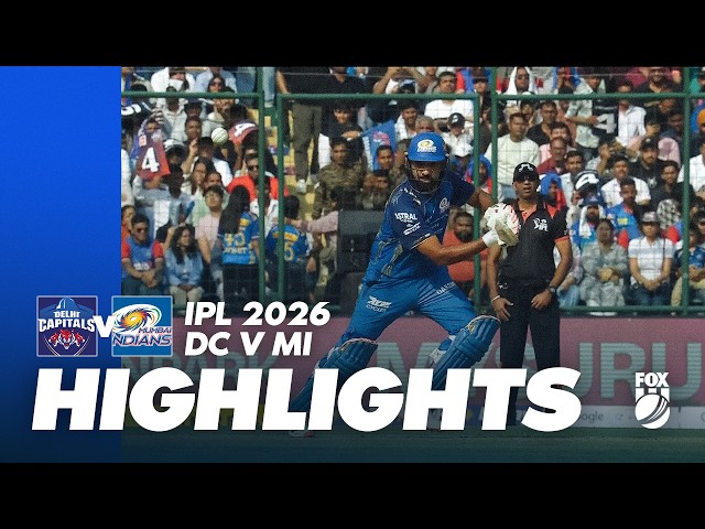 Delhi Capitals v Mumbai Indians I Full Match Highlights I IPL 2026 – Game 8 I Fox Cricket