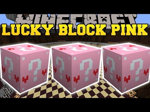 PopularMMOs - Minecraft: PINK LUCKY BLOCK MOD (JEN THE WITCH, WISHING WELL DATES, & BOB'S MOM!) Mod Showcase,