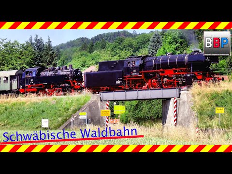 Dampflok BR 023 058-1 auf der Schwäbischen Waldbahn, 13.+27.06.2021.