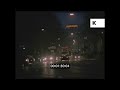 1990s London Red Buses And Traffic Night 35mm