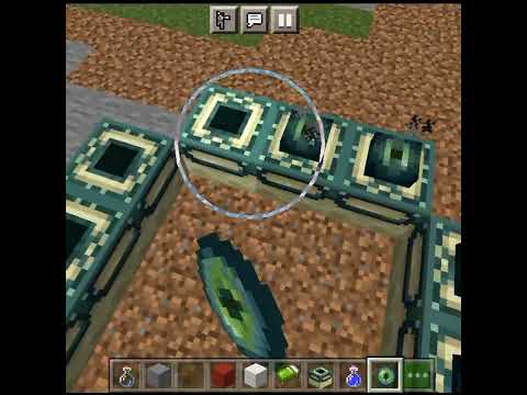 How to make end portal in Minecraft?🤔||  how to make end portal ||  #minecraft #shorts /elite Vishal