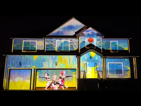K-Pop Demon Hunter Halloween Projection Mapping Show 2025 | House Light Show Mashup
