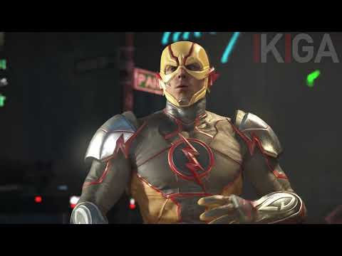 DARKSEID VS REVERSE FLASH PROFESSOR EOBARD THAWNE JOHNSON ALL DIALOGUES QUOTE INJUSTICE 2 2020