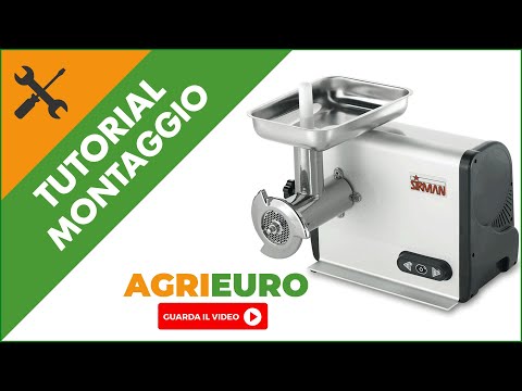 Tritacarne Elettrico Sirman TC 12 Dakota - 1100 e 750 Watt: montaggio