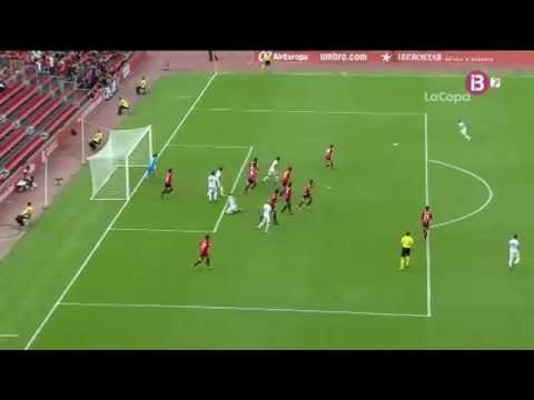 Gol Juanma Delgado. RCD Mallorca 1 - UCAM Murcia 2. Copa del Rey 16/17