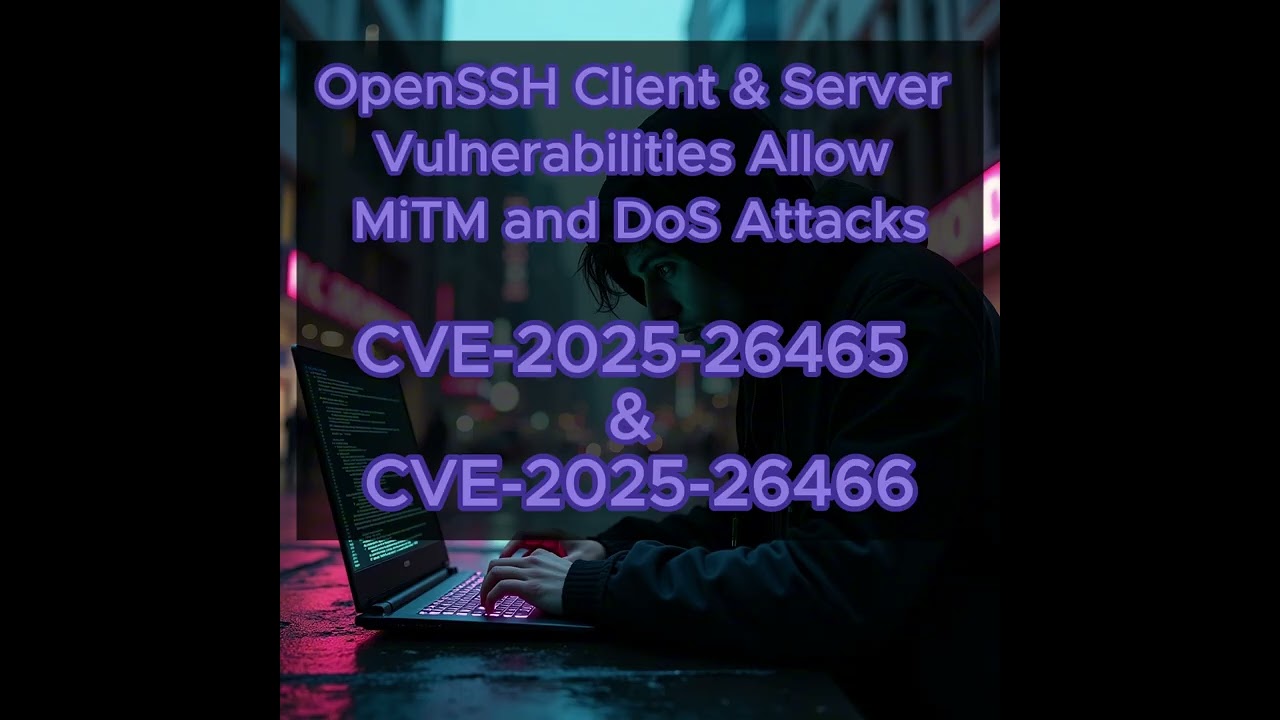 OpenSSH Client & Server Vulnerabilities Allow MiTM and DoS Attacks - CVE-2025-26465 & CVE-2025-26466