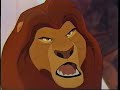 The Lion King 1994 Mufasa And Scar Scene VHS Capture