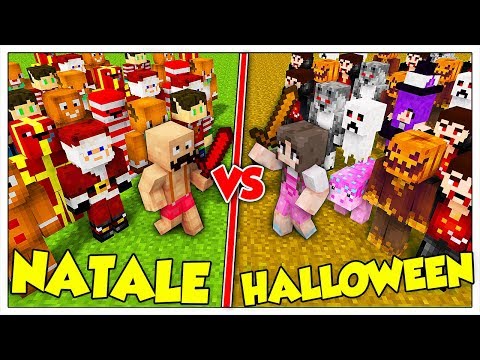 ESERCITO DI HALLOWEEN CONTRO ESERCITO DI NATALE! - Minecraft ITA