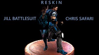 RESKIN PARA JILL  BATTLESUIT Y CHRIS SAFARI