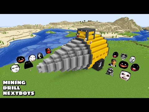 SURVIVAL GIANT MINING DRILL WITH 100 NEXTBOTS in Minecraft - Gameplay - Coffin Meme