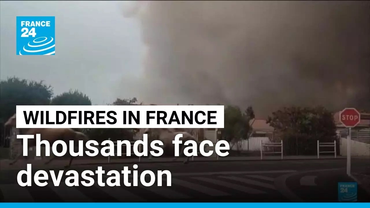 France evacuates 220,000 from massive wildfires threatening Bordeaux wine region
