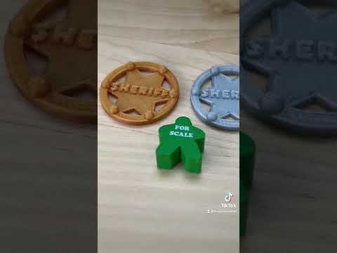 Sheriff Badge, Gold video