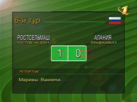 Ростсельмаш 1-0 Алания. Чемпионат России 1997. Обзор программы Футбольное обозрение