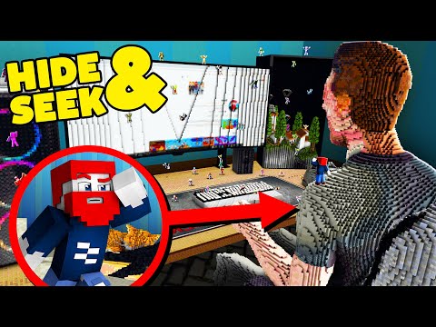 100 SPIELER VERSTECKEN sich in meiner ECHTEN WOHNUNG! - Minecraft
