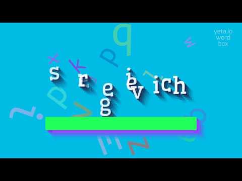 How to say "sergeievich"! (High Quality Voices)