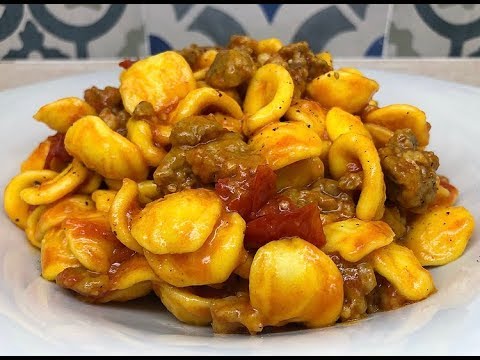 ORECCHIETTE CON SALSICCIA E POMODORINI - CUCINANDOMELAGODO