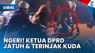 Detik-detik Ketua DPRD Sumedang Jatuh & Terinjak Kuda saat Kirab Budaya, Alami Cidera Kepala