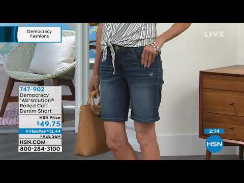 Democracy "Ab"solution Rolled Cuff Denim Short