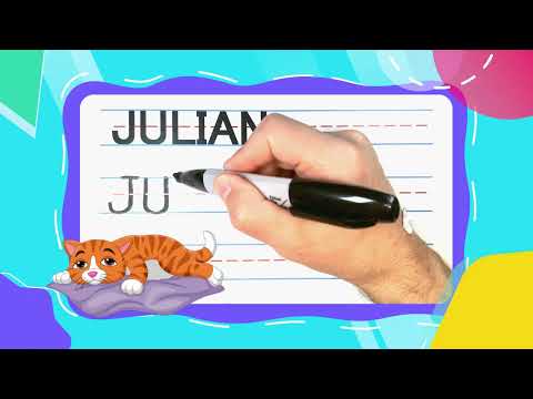 How To Write JULIAN | Write With Me! -- FOR KIDS