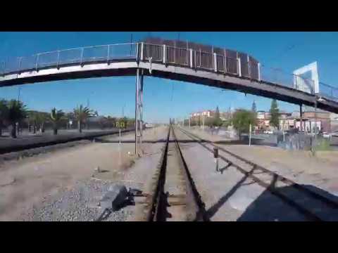 Drivers view Transperth A series railcar - Fremantle to Midland A and B patterns - high speed