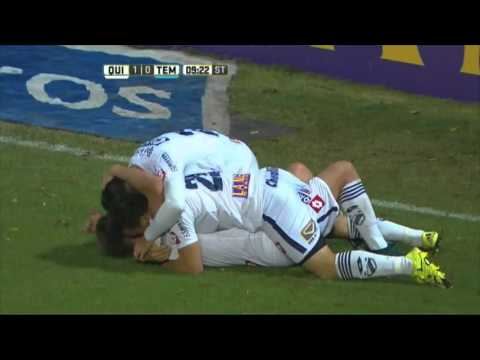 Gol de Rescaldani. Quilmes 1 - Temperley 0. Fecha 12. Primera División 2016.