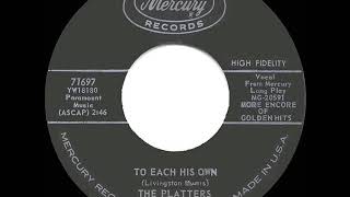 1960 HITS ARCHIVE: To Each His Own - Platters