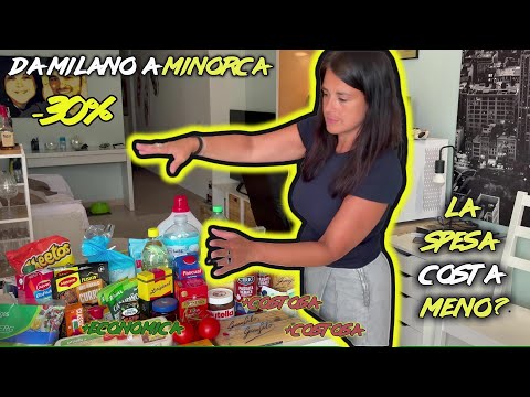 💶 Quanto costa fare la spesa a Minorca? 🏝️ Confronto con Milano + Prodotti Italiani 🇮🇹