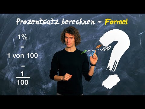 Prozentsatz mit der Formel berechnen - Prozentrechnung einfach erklärt