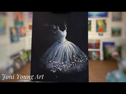 How To Paint A Ballerina Tutu 🎨 acrylic painting tutorial