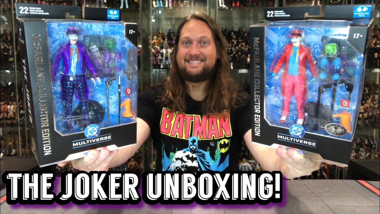 The Joker Reg & Platinum DC McFarlane Toys Collectors Edition Unboxing!