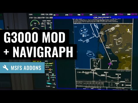 MSFS 2020: Navigraph/Jeppesen charts with the G3000 Mod - TBM 930 - Microsoft Flight Simulator