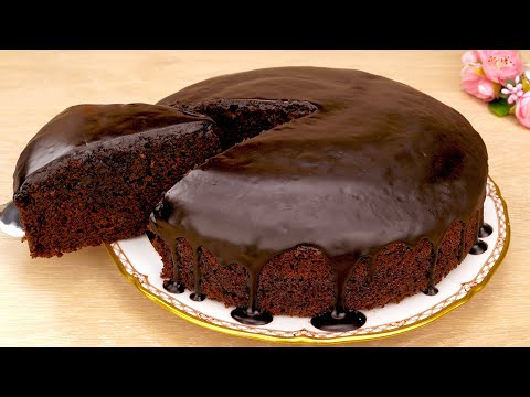 Soft chocolate cake without eggs, without milk! Make this cake in minutes # 55